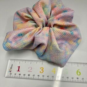 **5 for $25** bundle me! Pastel watercolor tie-dye jumbo scrunchie!